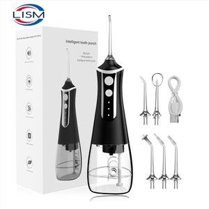 Irrigateurs buccaux Autre hygiène Portable Irrigator Water Flosser Dental Jet Tools Pick Cleaning Dents 300ML 5 Buses Mouth Washing Machine Floss 221215