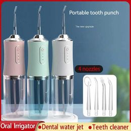 Irrigateurs bucco-dentaires Xiaomi Youpin Rinser Oral Portable Spray Dentaire Rinçage Can 4 Buses Nettoyage Des Dents Blanchiment Pick-up Outil De Nettoyage De Coloration Nouveau J240318