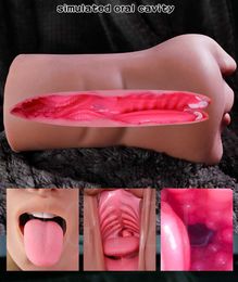 Oral Sex Toys Masturbateur Masculin Masturbation Doux Bâton Gorge Profonde Fellation Artificielle Vagin Vraie Chatte Anal Sex Toys pour Hommes 18 L230518