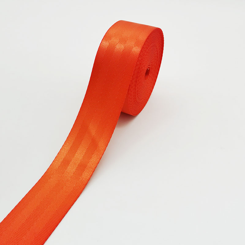 Orange 10-91 Meters ROLL 48mm width high tensile strength automotive seat belt strap car racing innovation decoration webbing belt strapping web replacement