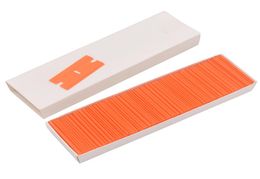 Paquet d'orange 100pcs Plastique à double bordé Lame de rasoir en verre propre gratte