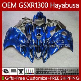 OEM Hayabusa voor Suzuki GSXR-1300 GSXR 1300 CC 1300CC 77NO.78 Metal Blue BLK GSXR1300 08 2008 2009 2010 2011 2012 2013 GSX R1300 2014 2015 2016 2018 2019 Fairing Kit