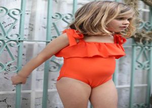 Orange Baby Girl Bikini Set Swimwear Swimsuit Beachwear Swimming Bathing Forf for Baby Girls Children Tissu Kid Toddler Clothing7391202