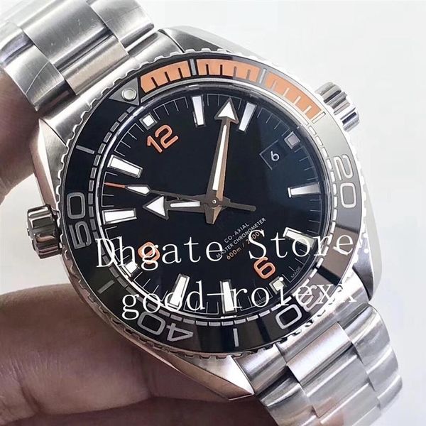 Orange Noir Liquidmetal Lunette Homme Automatique Cal 8900 Montre VS Factory Master Axial Montres Homme Aqua Dive 600m Ocean Cerami296o