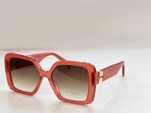 Lunettes de soleil carrées ombrées Orange Brow pour femmes Lunettes de soleil Designer Sunnies Sonnenbrille Shades UV400 Eyewear Wth Box