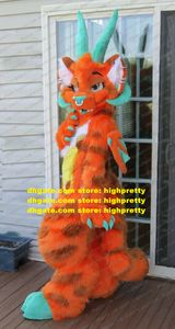Orange Dragon voltooide fursuit mascotte kostuum volwassen stripkarakter outfit advertentie promotie promotie -items ZZ7670