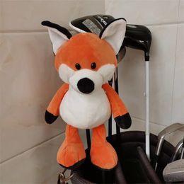 Orange Fox golf bois couvre-chef grande peluche fw couvre-chef animaux Drop 240116