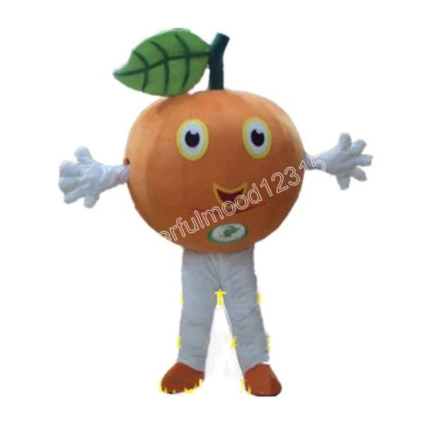 Trajes de mascota de fruta naranja Carnaval Regalos de Halloween Traje de publicidad exterior unisex Traje Celebración navideña Traje de mascota de personaje de dibujos animados