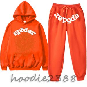 Hip Hop Athleisure Suit Young Thug 555 hommes Femmes Sweat à capuche High Quality Print Spider Web Graphic Pinkshhirts Sweatshirts