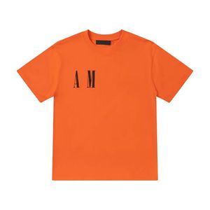 Orange Mens T-shirts Lettre imprimée Femmes Designer Qualité Col Rond Vêtements T-shirt pour hommes et femmes