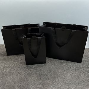 Oranje Originele Gift Papieren zak handtassen Draagtas hoge kwaliteit Mode Boodschappentas Groothandel goedkoper C01