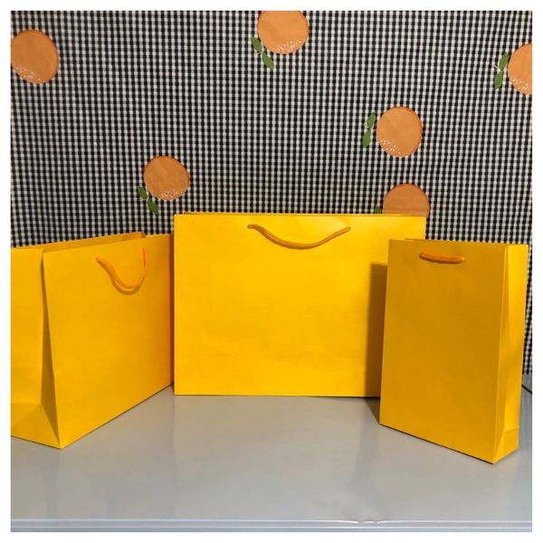 Sac à main en papier cadeau Orange Original Sac fourre-tout