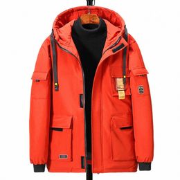 Orange Parkas hommes hiver veste épaisse grande taille 10XL 8XL Parka Fi veste décontractée manteau mâle grande taille 8XL 10XL D6iW #