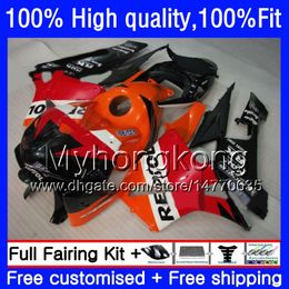 Orange Repsol For 100% Fit voor Honda CBR 600 CC RR CBR600F5 600CC 48HM.122 CBR 600RR CBR600RR 2005 2006 CBR600 RR F5 05 06 Injectielichaam