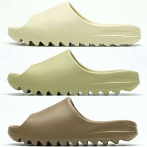 Diapositivas naranjas Resina Núcleo Hueso Sandalias Zapatos Tamaño 14 Dessan Enflame Hollín Zapatillas Primavera Verano Desierto Arena Diseñador de moda Hombres Mineral puro con caja