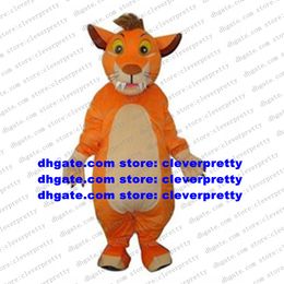 Orange-jaune Simba Lion mascotte Costume petit Lion Cub adulte personnage de dessin animé lancement de produit professionnel scène magique zx1563