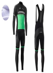 ORBEA Black Green Hiver 2021 Cycling Jersey 19d Bike Pantal