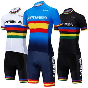 Orbea Cycling Short Sheeves Jersey (BIB) Shorts Sets best verkopende anti-UV zomervietkleding Adembious Bicycle Uniform Ropa Ciclismo Y23030601