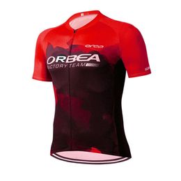 Orbea Mens Cycling Jersey Zomer Korte mouw Riding Kleding Fiets Shirts Ropa Ciclismo Snel droge MTB Bicycle Sportsuniform Y22111904