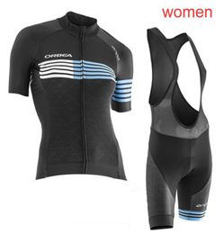 Orbea Pro Team Zomer Women Cycling Jersey Set Bicycle Outfits Ademend Road Bike -kleding met korte mouwen Ropa Ciclismo Y210310087373215