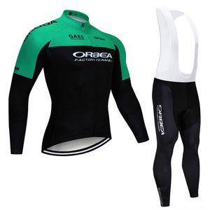 Orbea Team Otoño Primavera Transpirable Ciclismo Jersey Manga larga Pro Bike Bib Pantalones Conjunto Ropa Ciclismo Hombre Ciclo Desgaste Bicicleta Maillot Y2103160