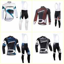 Orbea Team Fietsen Lange Mouwen Jersey Bib Broek Set Nieuwste Mannen Hoge Kwaliteit Fiets Sports U122712