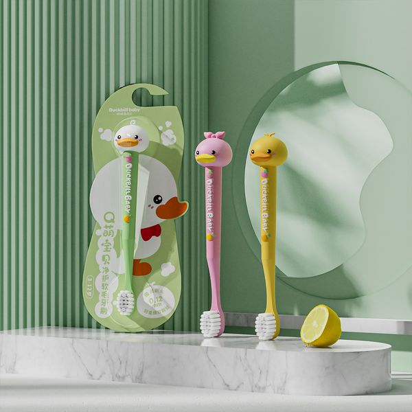 ORC ornithorynque bébé enfants brosse à dents langue manteau propre fourrure douce dessin animé animal bébé pratique apprentissage brosse à dents