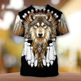 Camiseta de hombre de estilo bohemio casual ordinaria 3D estiramiento diseño indio pareja ropa de calle ropa de moda 220712