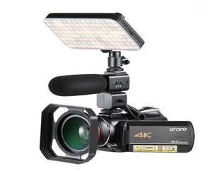 Ordro AC5 caméra vidéo 4K caméscope Full HD Vlog pour YouTube IPS écran tactile 12X Zoom optique Filmadora17521201