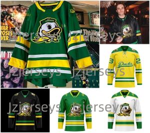 Oregon'''ducks''2024 Jersey de hockey Henry Bradford Tobin Fix Henry Andres Arthur Corbin Barak Braslavski Mica Glass Isaiah Strategos Liam Baird Nicholas Slayton