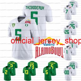 Oregon Ducks Jersey 2021 Alamo Bowl NCAA Football universitaire personnalisé CJ Verdell Kayvon Thibodeaux Travis Dye Noah Sewell Devon Williams Anthony