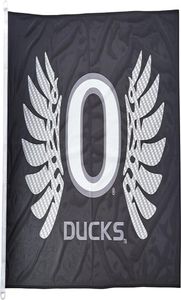 Oregon Ducks Wings Flag Black 3x5ft 150x90cm Impression 100D Polyester Indoor Decoration extérieur drapeau avec laiton SHIPP202K1244366