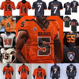 Oregon State Football Jersey NCAA College DJ Uiagalelei Damien Martinez Deshaun Fenwick Silas Bolden Aidan Chiles McCartan Mascarenas-Arnold Gould Sharp Arnold