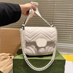 Flap Chain Bag Crossbody Leather Luxury Designer Brand Bags Fashion Shoulder Handbags High Quality Women Letter Purse Phone Wallet Metallic