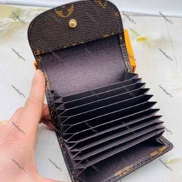 Creditcardhouders accordeon Creditcardportemonnee Portemonnee Frankrijk designer portemonnees Bruin geruit leer Bankkaartpakket mini-portemonnees clutch bag klassieke stijl