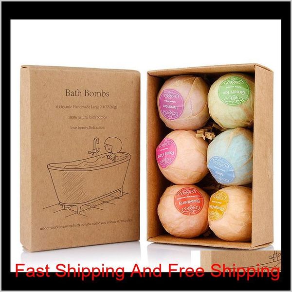 Bombes de bain bio Spa soins de la peau bombes de bain sels de bain moussant boule menthe lavande Rose saveur bombes de bain Cstkt Cj4Y9