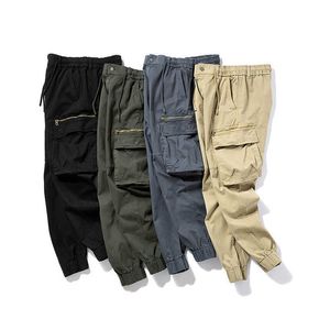 Pantalones de algodón orgánico pantalones de sudor de carga eco amigables hombres pantalones sostenibles cortados y coser oem