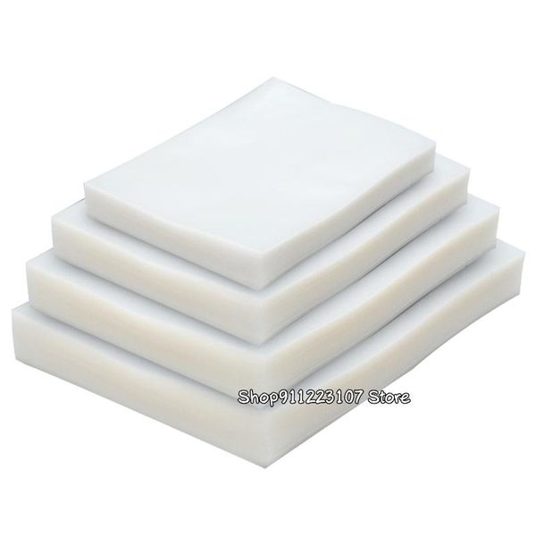 Organisation 100pcs / lot Sac de stockage en plastique de scellant sous vide pour la machine à étanchéité sous vide pour emballage d'économie de nourriture Rouleaux d'emballage Sacs de joint d'emballage