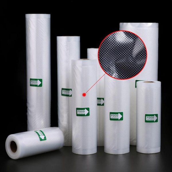 Sacs de stockage sous vide pour aliments de cuisine, 12/15/20/25/30cm x 500cm, rouleaux d'emballage de scellage, conservation des aliments frais plus épais, longue conservation