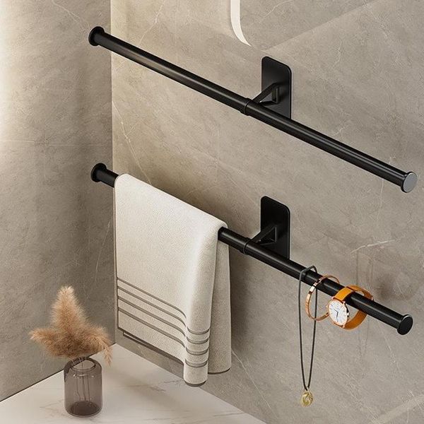 Organización 35/45/55 cm Toallero Colgador de toallas Soporte para toallas de baño Toalleros para colgar en la pared Estante de baño de aluminio Estante de almacenamiento de cocina