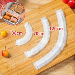 Organisation 38/50/70/100/120 cm Couverture alimentaire jetable Saran Wrap Elastic Platic Sacs plus fraîchement maintien de la couverture de la cuisine Organisation de stockage