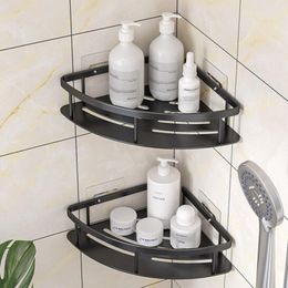 Organisatie Badkamer Shees Geen Ponsen Rackr Wandgemonteerde Douche Opbergrek Houder Shampoo voor Badkamermeubel Accessoires Aluminium