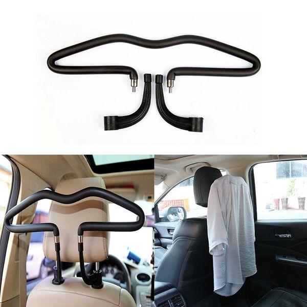 Organización Perchero para asiento de coche, colgador para reposacabezas de coche, soporte para colgar ropa, chaquetas de viaje, bolsos, perchas, soporte para accesorios de coche