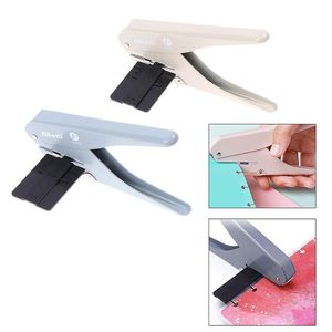 Organisation Creative Mushroom Hole Forme Punch pour H Ring Planner Disc Ring DIY Paper Cutter Ttype Puncher Craft Machine Offices