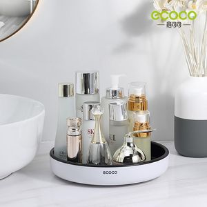 ECOCO 360 plateau de rangement rotatif boîte plateau rotatif conteneur plateau tournant organisateur multifonctionnel étagère à épices étagère de cuisine