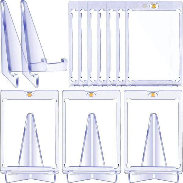 Organisation Cuisine Rangement 10 Pièces 35 Pt Porte-Cartes Magnétiques Avec Supports En Acrylique Transparent Pour Baseball Football Sports TradingDisplay