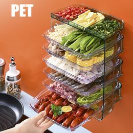 Organisation Support de rangement de cuisine 3/6 couches plats de cuisson support de support empilable fruits légumes plateau de service organisateur multifonctionnel