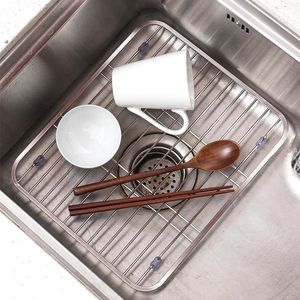 ORZ – grille de protection de cuisine en acier inoxydable 304, égouttoir pour plats, fruits et légumes, ustensiles de séchage, égouttoir d'évier de cuisine