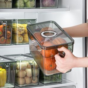 Boîte de rangement pour réfrigérateur, organisateur de réfrigérateur frais, conteneurs de stockage de légumes, fruits et aliments, garde-manger, organisateur de cuisine