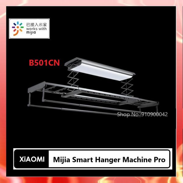Organización Xiaomi Mijia Smart Hanger Machine Pro varilla de secado retráctil y ajustable tablero de luz curva grande funciona con la aplicación Mihome